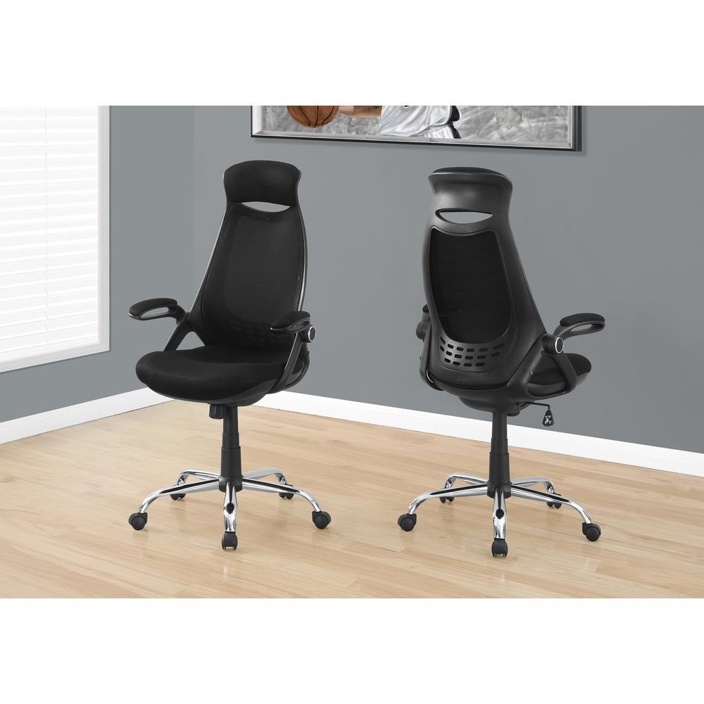 Office Chair, Adjustable Height, Swivel, Ergonomic, Armrests, Computer Desk