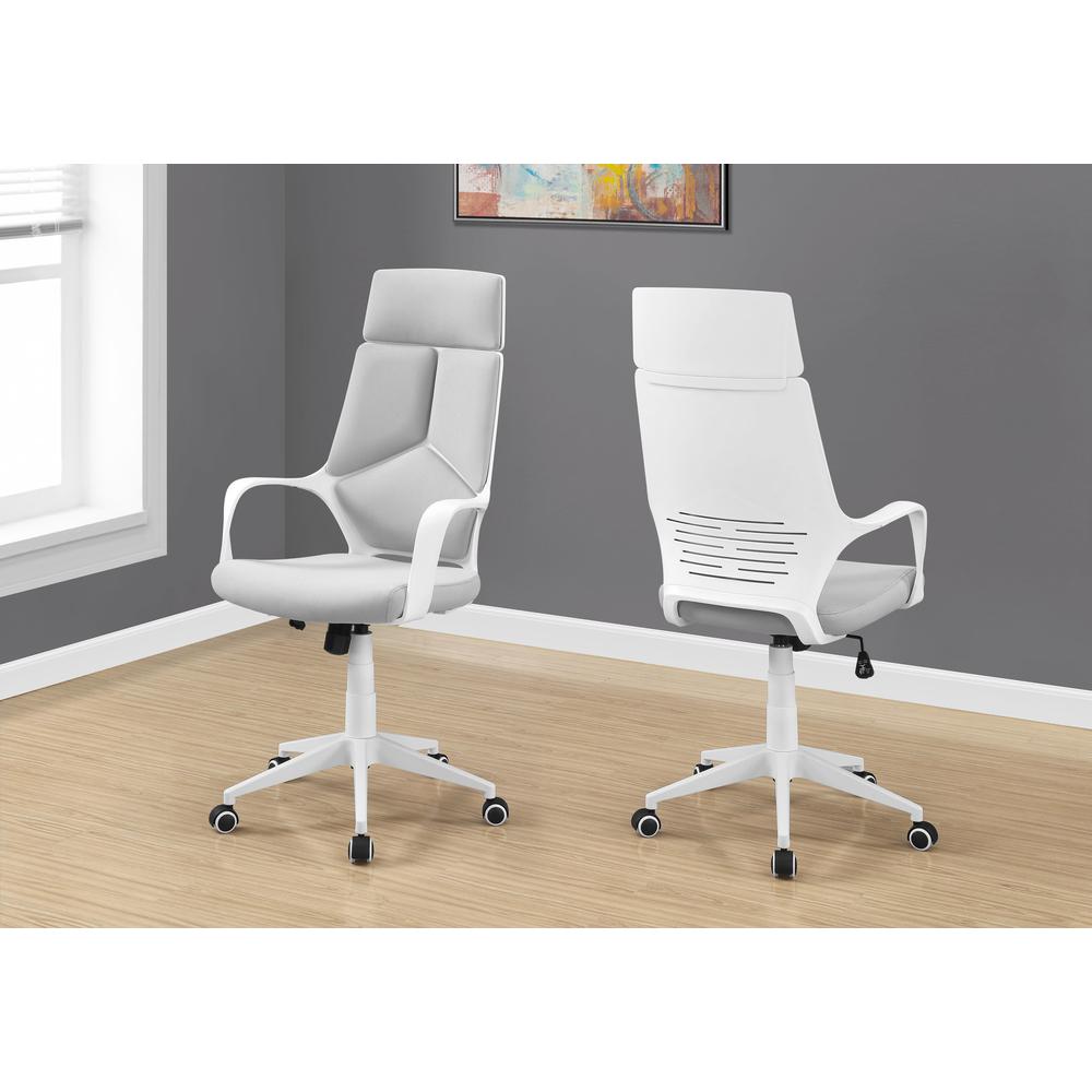 Office Chair, Adjustable Height, Swivel, Ergonomic, Armrests, Computer Desk