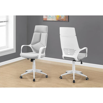 Office Chair, Adjustable Height, Swivel, Ergonomic, Armrests, Computer Desk
