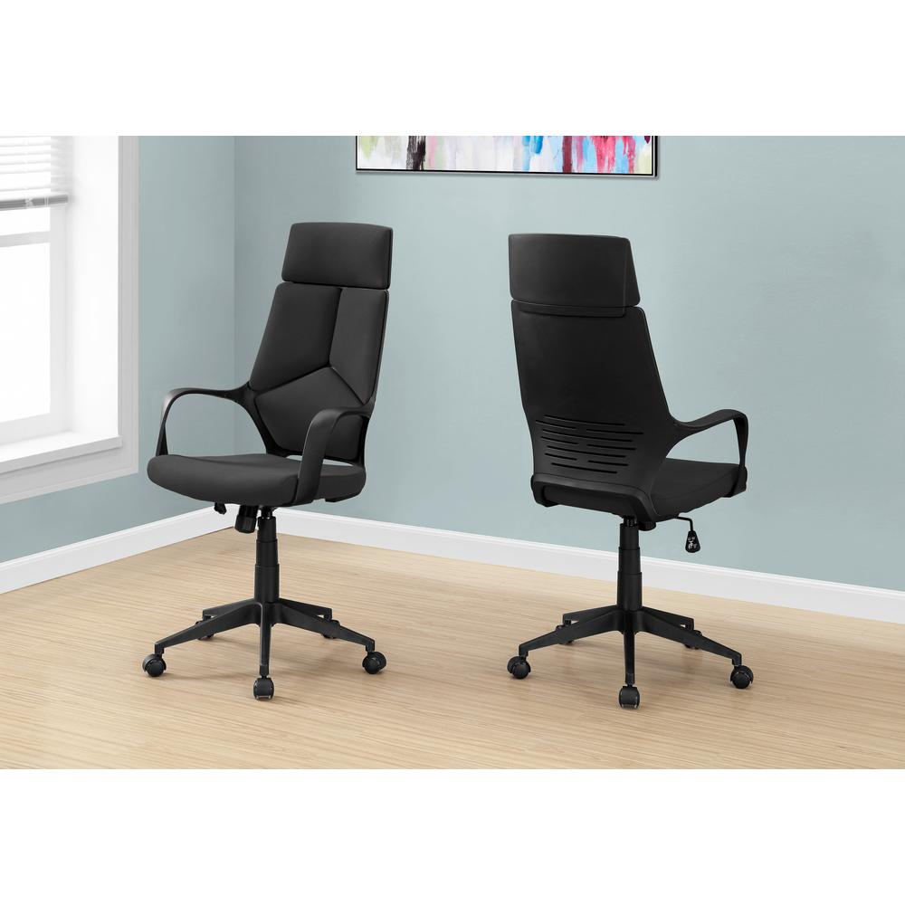 Office Chair, Adjustable Height, Swivel, Ergonomic, Armrests, Computer Desk