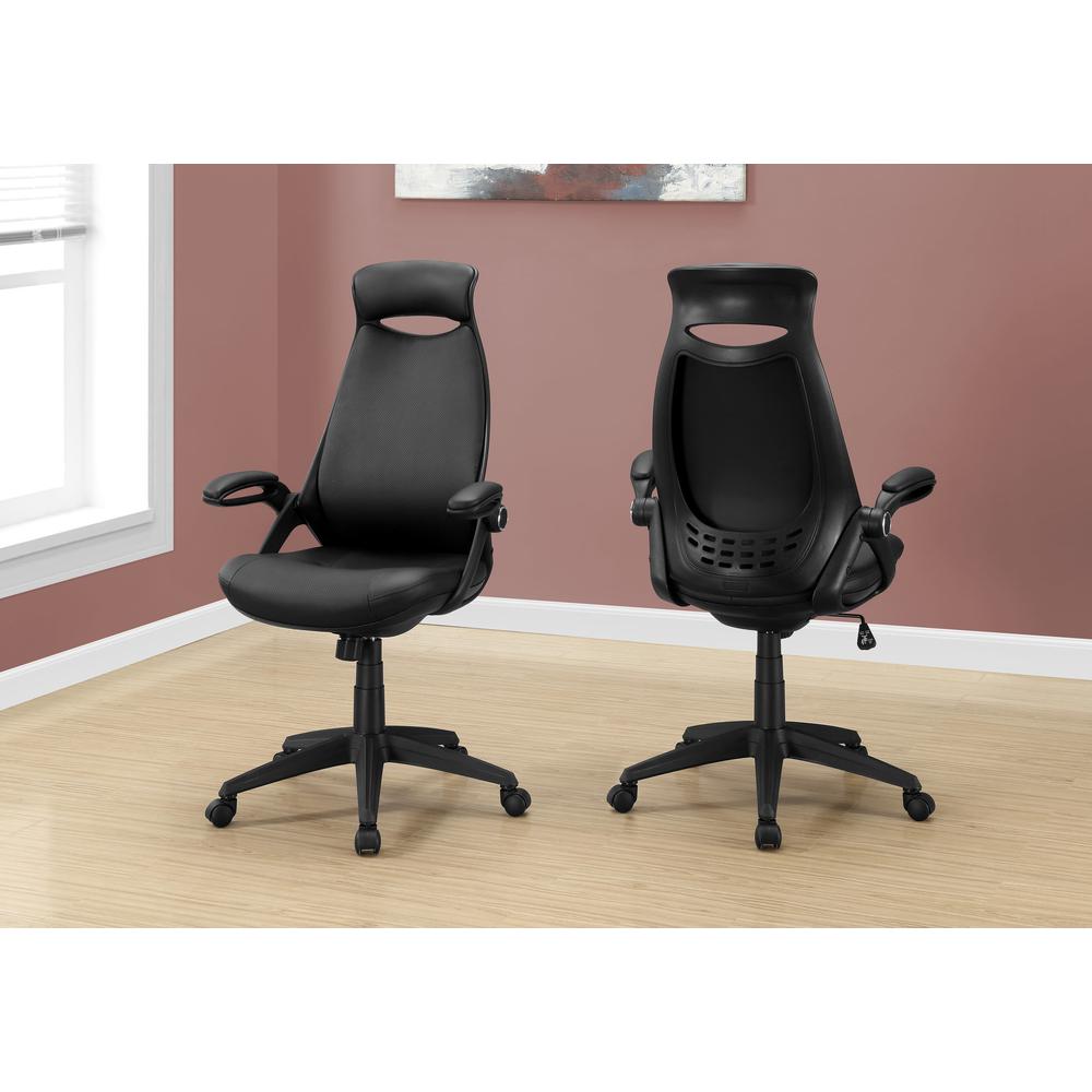 Office Chair, Adjustable Height, Swivel, Ergonomic, Armrests, Computer Desk
