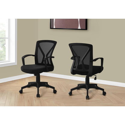 Office Chair, Adjustable Height, Swivel, Ergonomic, Armrests, Computer Desk