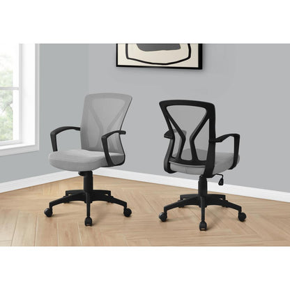 Office Chair, Adjustable Height, Swivel, Ergonomic, Armrests, Computer Desk