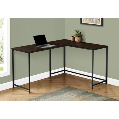 Computer Desk, Home Office, Corner, 58L, L Shape, Work, Laptop, Brown Laminate
