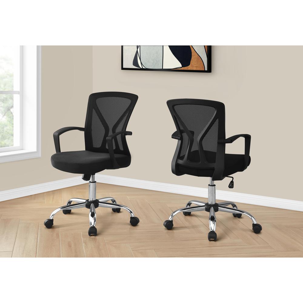 Office Chair, Adjustable Height, Swivel, Ergonomic, Armrests, Computer Desk