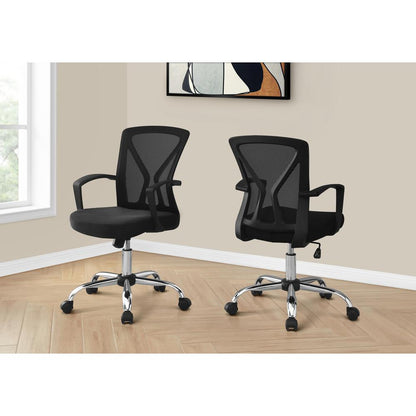 Office Chair, Adjustable Height, Swivel, Ergonomic, Armrests, Computer Desk