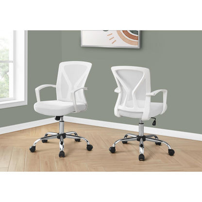 Office Chair, Adjustable Height, Swivel, Ergonomic, Armrests, Computer Desk