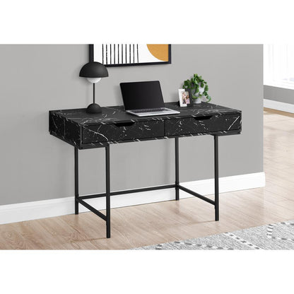 Computer Desk, Home Office, Laptop, Storage Drawers, 48L