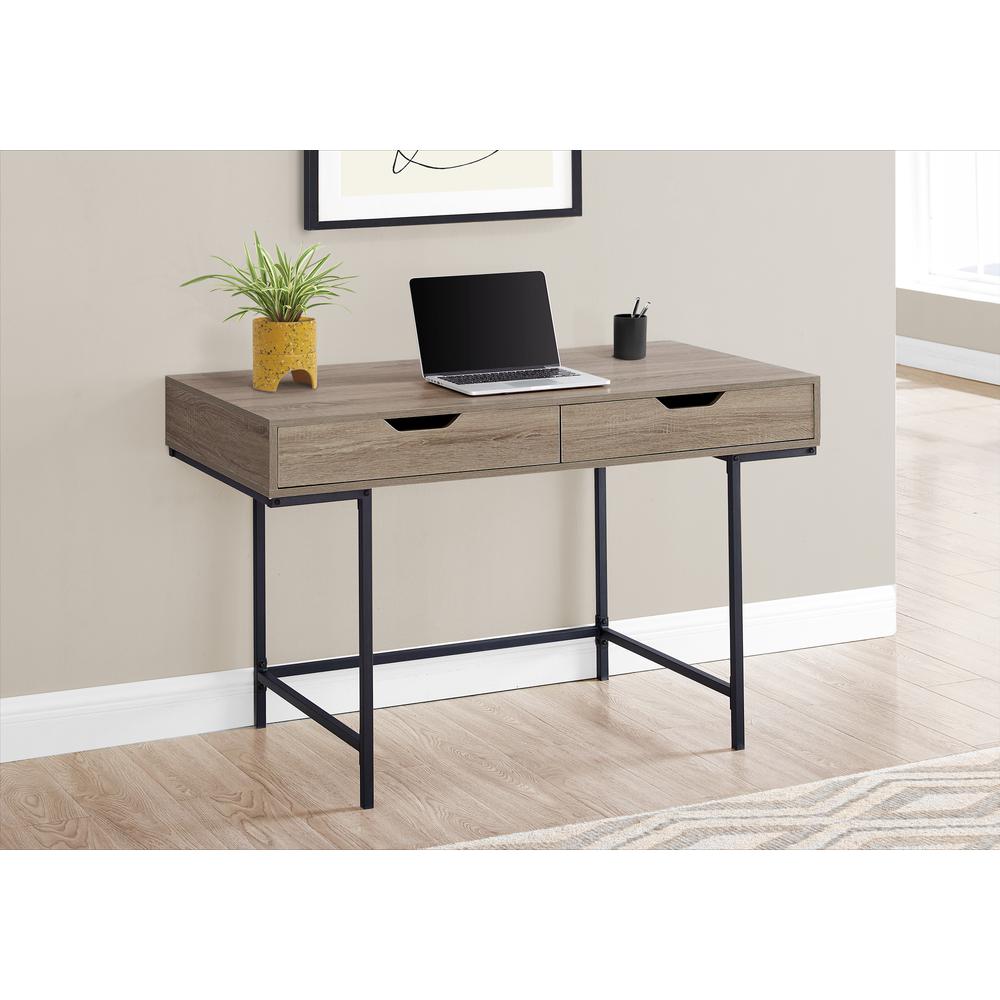 Computer Desk, Home Office, Laptop, Storage Drawers, 48L