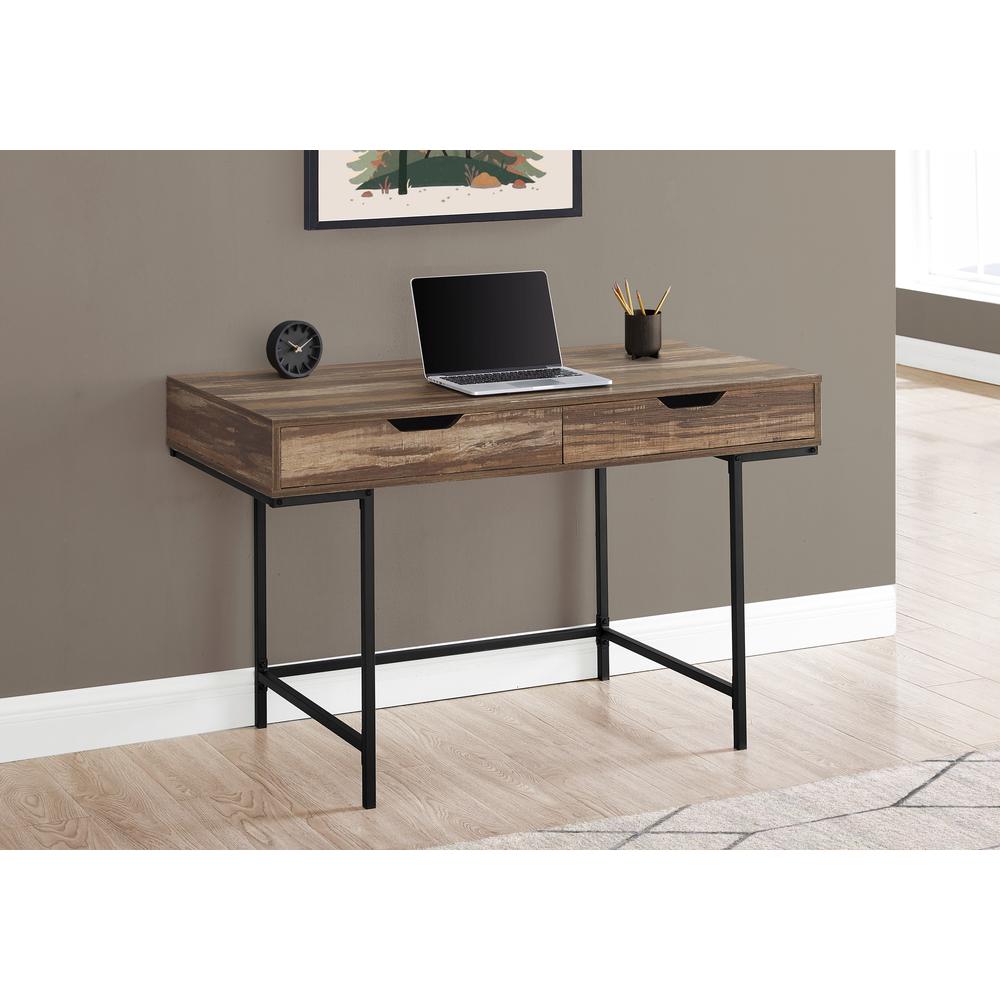 Computer Desk, Home Office, Laptop, Storage Drawers, 48L