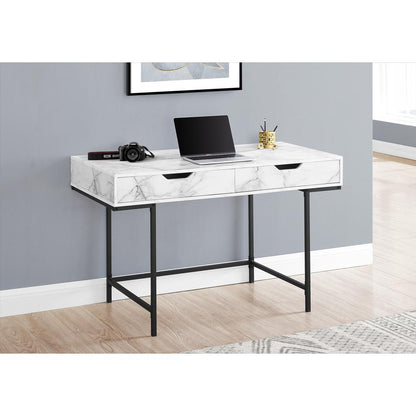 Computer Desk, Home Office, Laptop, Storage Drawers, 48L