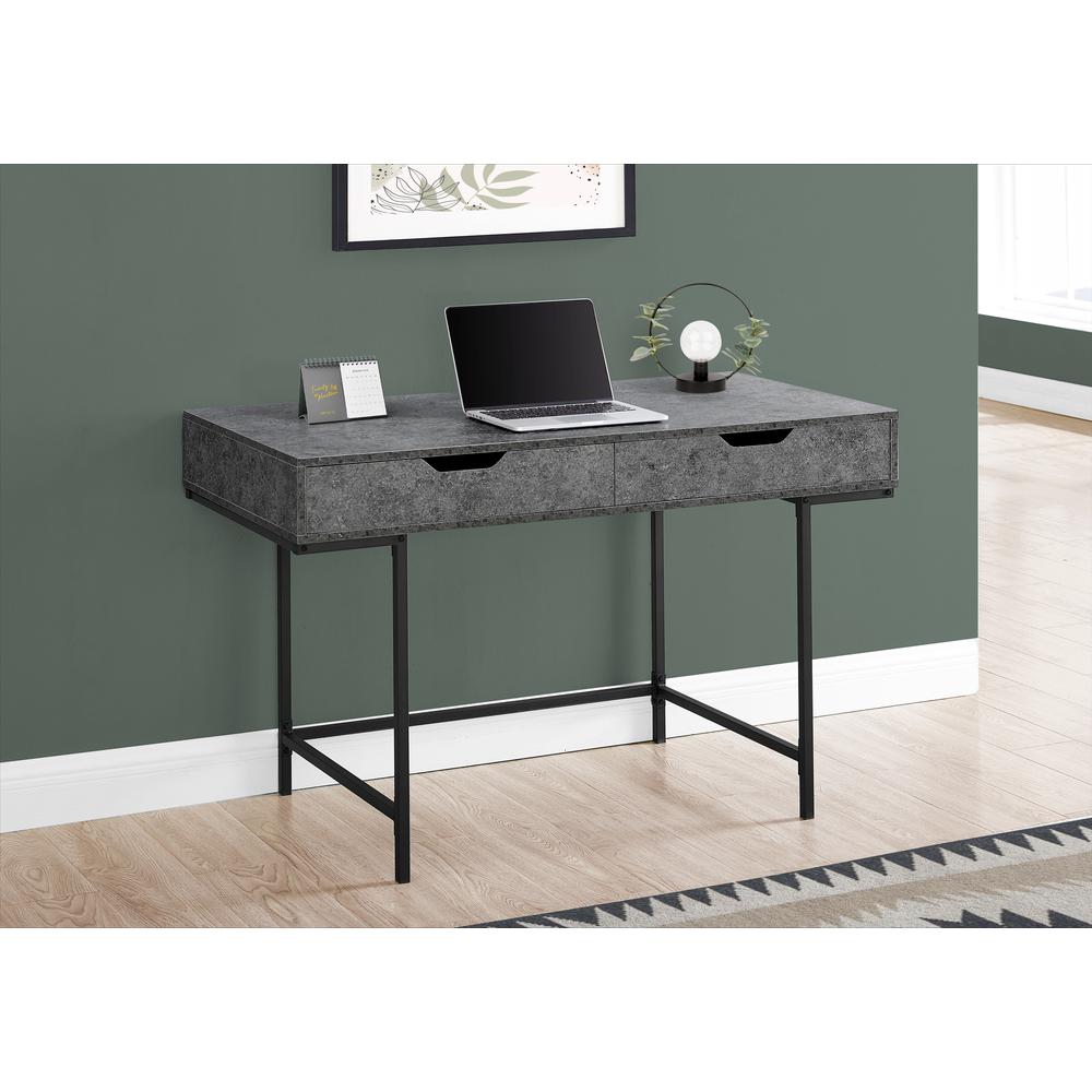 Computer Desk, Home Office, Laptop, Storage Drawers, 48L