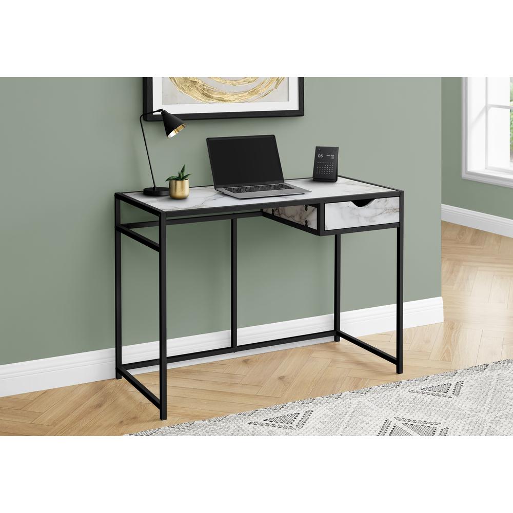 Computer Desk, Home Office, Laptop, Storage Drawer, 42L