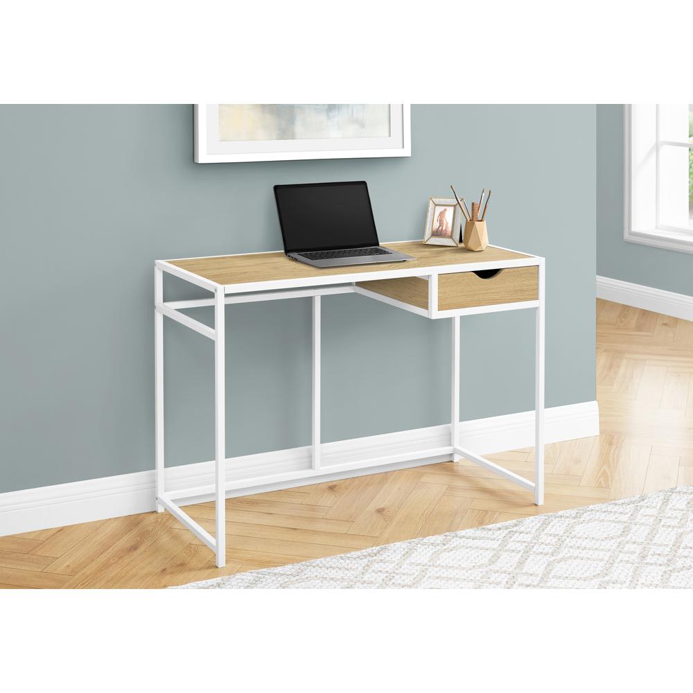 Computer Desk, Home Office, Laptop, Storage Drawer, 42L