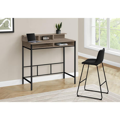Computer Desk, Home Office, Standing, Storage Shelves, 48L, Work, Laptop