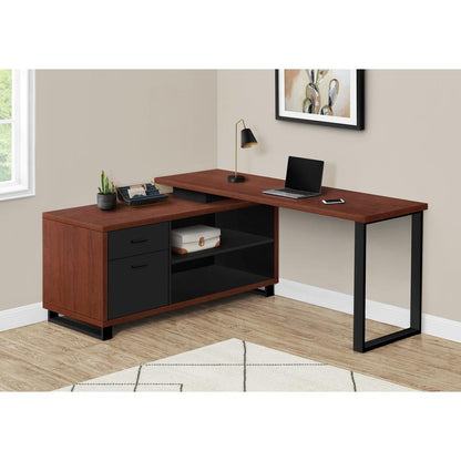 Computer Desk, Home Office, Corner, Storage Drawers, 72L, L Shape, Work