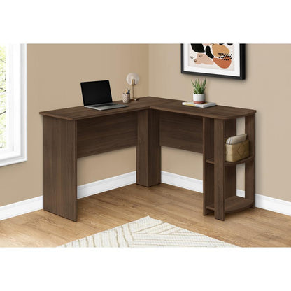 Computer Desk, Home Office, Corner, Storage Shelves, 48L, L Shape, Work
