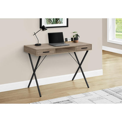 Computer Desk, Home Office, Laptop, Left, Right Set-up, Storage Drawers, 42L