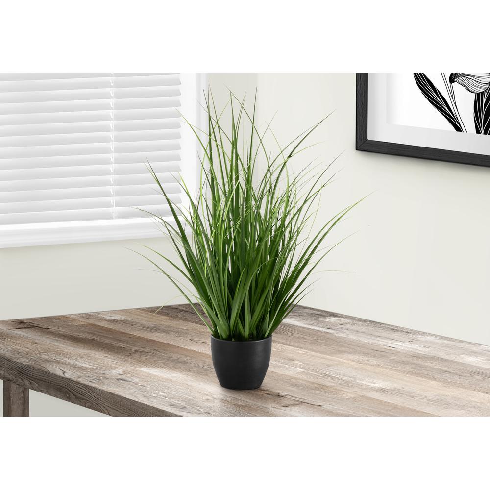 Artificial Plant, 23 Tall, Grass, Indoor, Faux, Fake, Table, Greenery