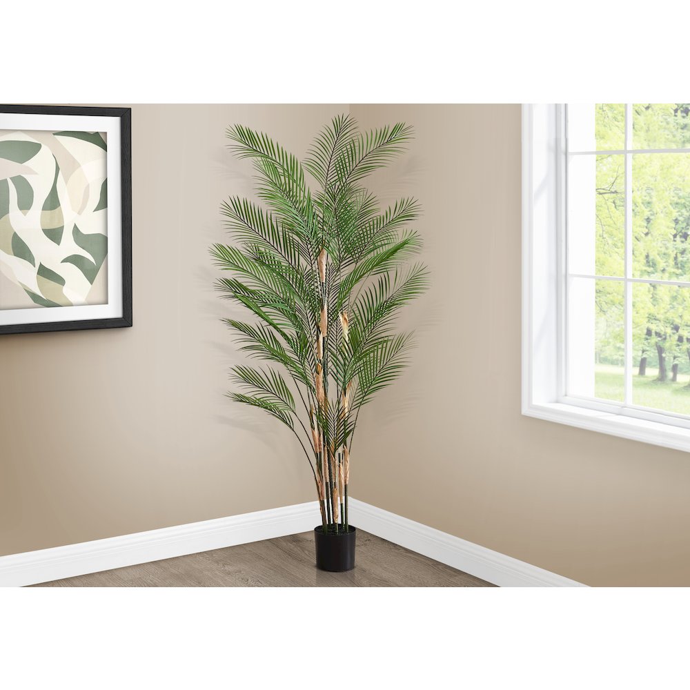 Artificial Plant, 83" Tall, Palm Tree, Decorative, Floor, Indoor