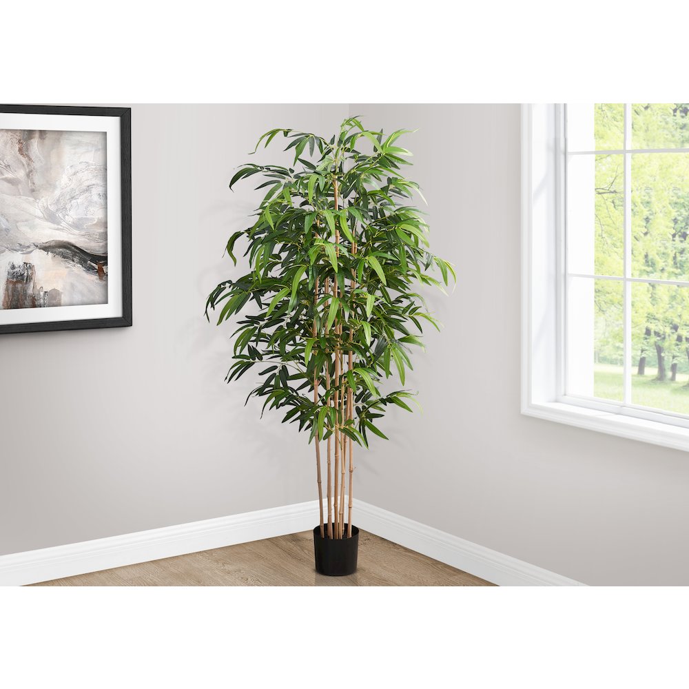 Artificial Plant, 83" Tall, Bamboo Tree, Floor, Indoor
