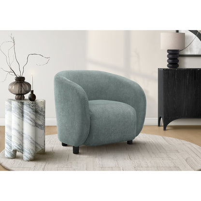 Accent Chair, 29""H, Upholstered, Green Fabric