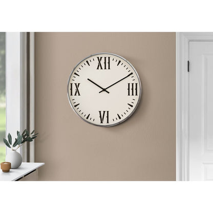 Clocks, 20"" Round, Wall Clock, Black, White, Modern