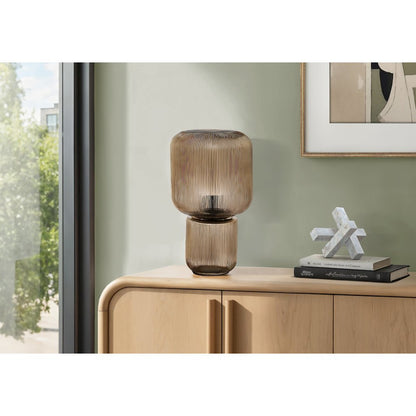 Lighting, 15""H, Table Lamp, Gold Glass, Contemporary