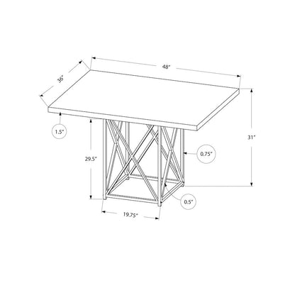 Dining Table, 48 Rectangular, Small, Kitchen, Dining Room