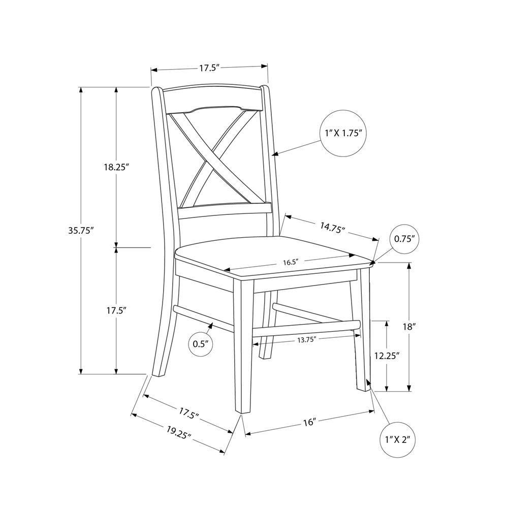 Dining Chair, Set Of 2, Side, Kitchen, Dining Room