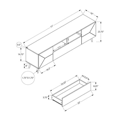 Tv Stand, 72 Inch, Console, Media Entertainment Cente