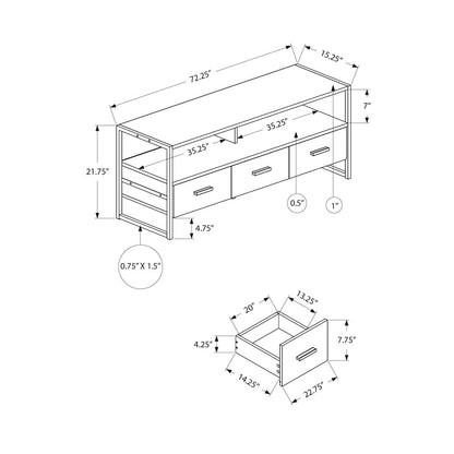 Tv Stand, 72 Inch, Media Entertainment Center