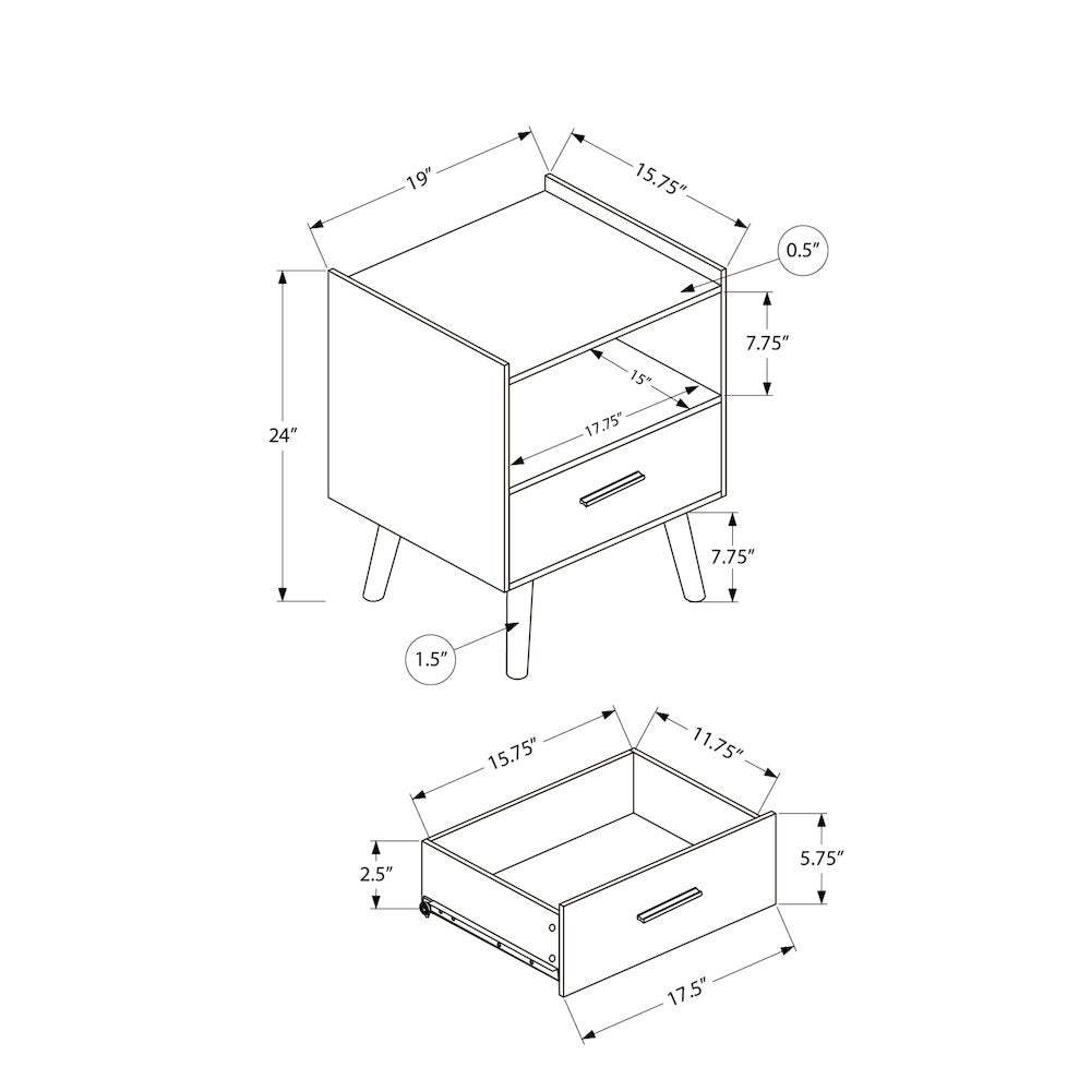 Accent Table,  Living Room, Black Laminate, Contemporary, Modern