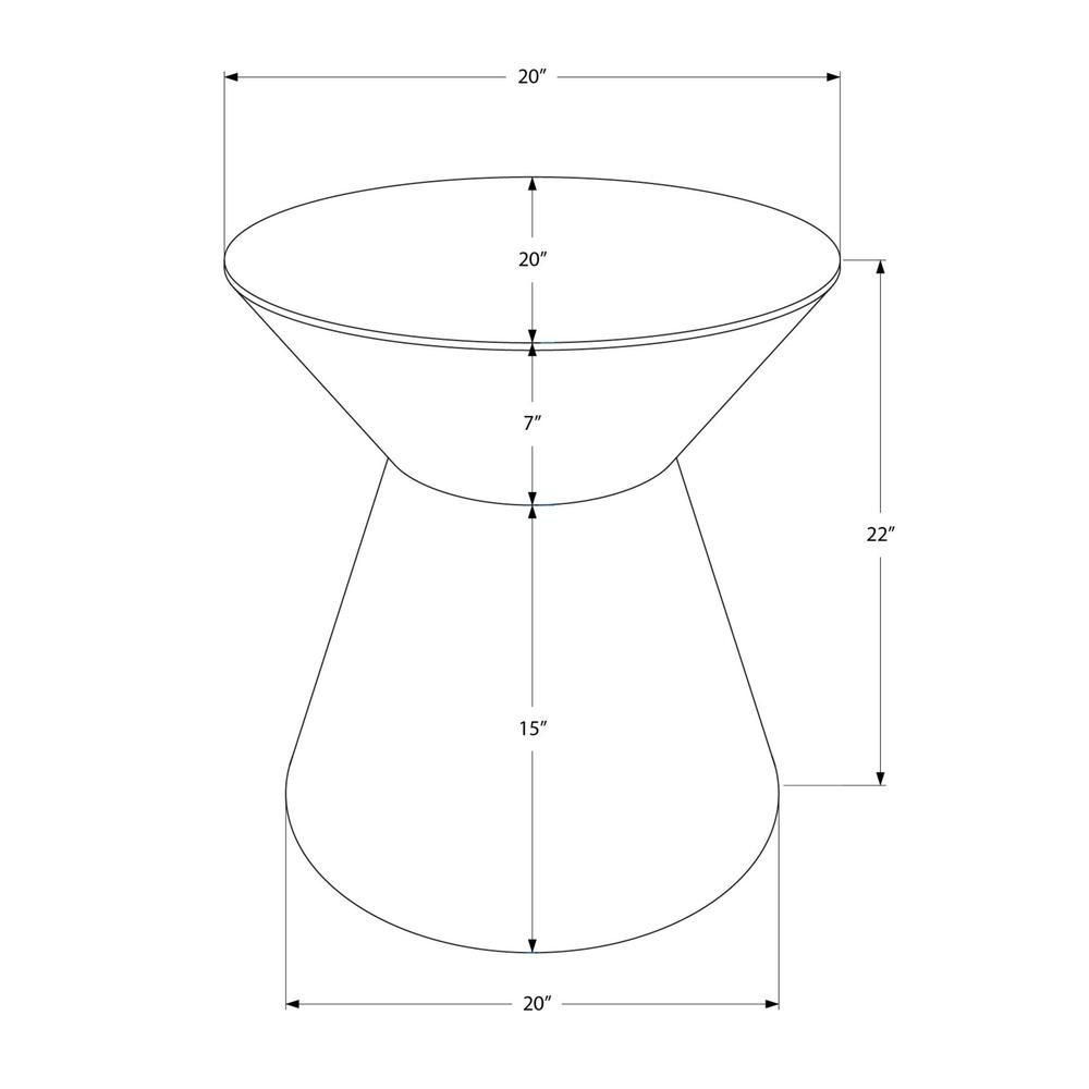 Accent Table, Drum, Side, End, Nightstand, Lamp, Living Room, Bedroom, Grey
