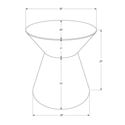 Accent Table, Drum, Side, End, Nightstand, Lamp, Living Room, Bedroom, Grey