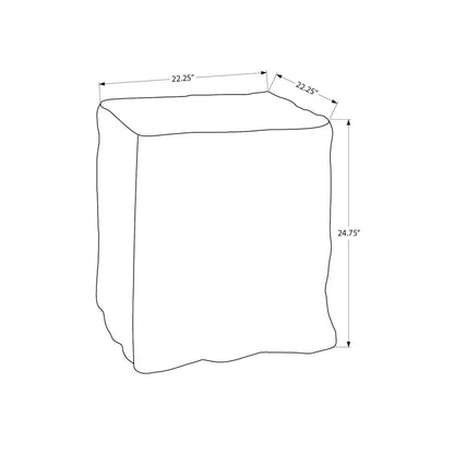 Accent Table, 25H, End, Nightstand, Side Table, Square, Black, Contemporary