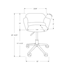 Office Chair, Adjustable Height, Swivel, Ergonomic, Armrests, Computer Desk