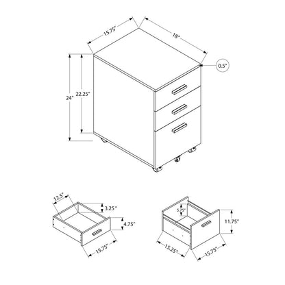 File Cabinet, Rolling Mobile, Storage Drawers, Printer Stand, Office, Work