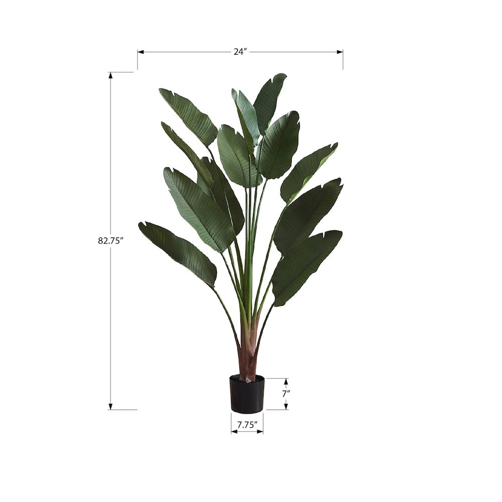 Artificial Plant, 83" Tall, Indoor, Decorative, Floor, Palm Tree