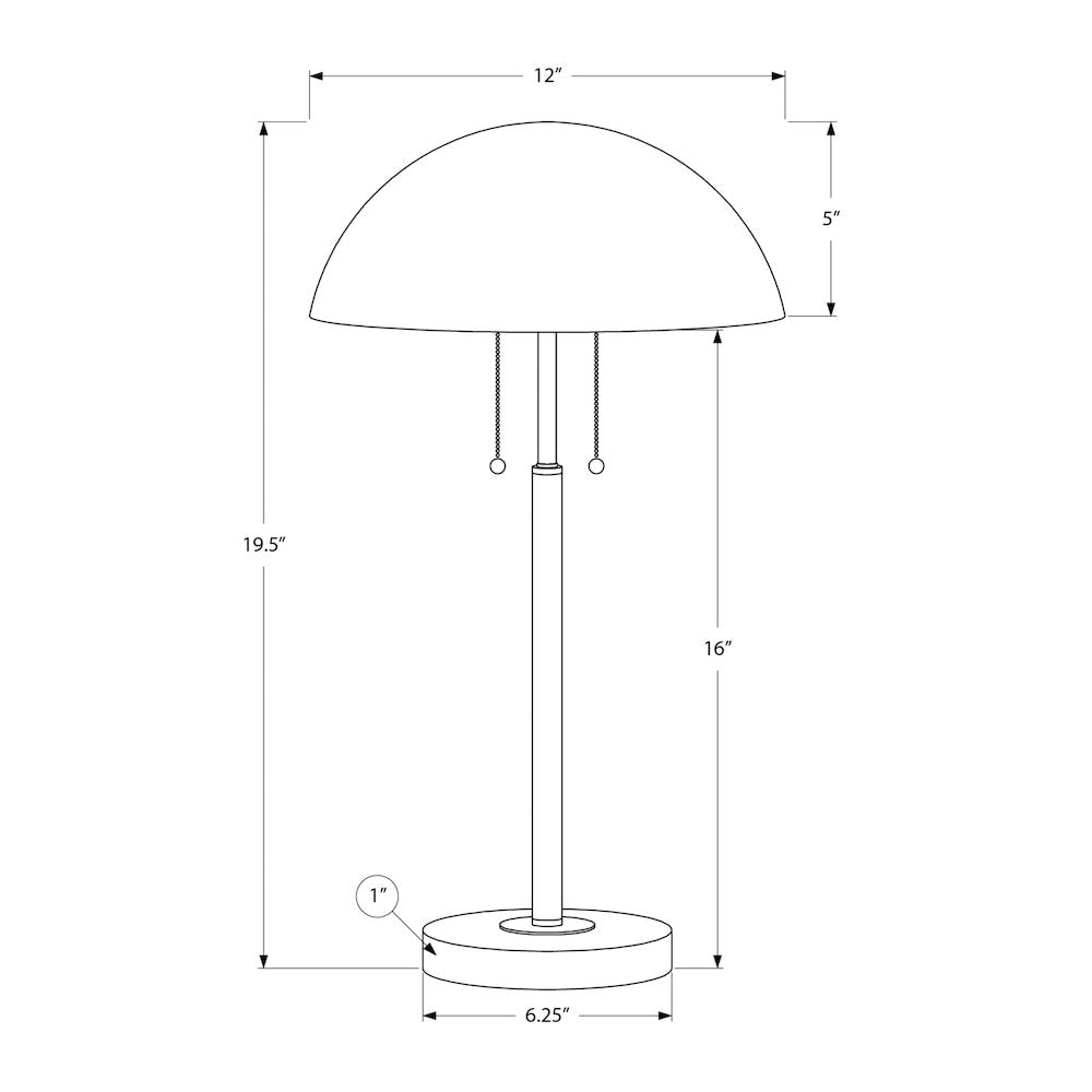 Lighting, 20"H, Table Lamp, Black Metal, Contemporary