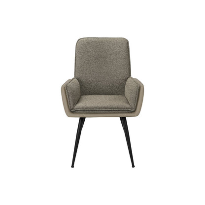 Dining Chair, 36"" Height, Set Of 2, Upholstered, Side, Brown Fabric