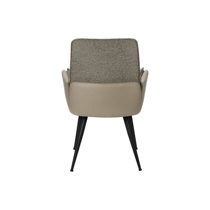 Dining Chair, 36"" Height, Set Of 2, Upholstered, Side, Brown Fabric