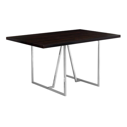 Dining Table, 60 Rectangular, Kitchen, Dining Room, Brown Laminate