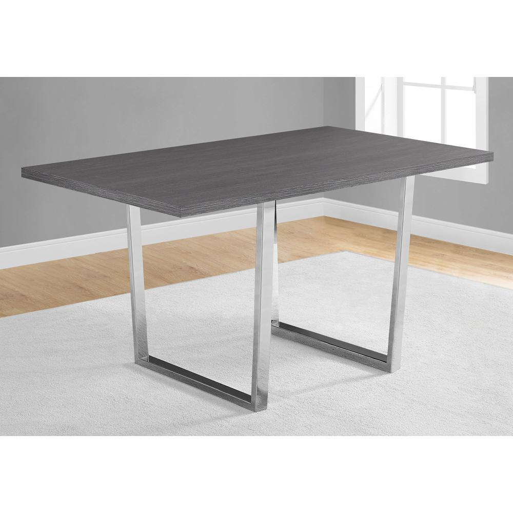 Dining Table, 60 Rectangular, Kitchen, Dining Room, Grey Laminate