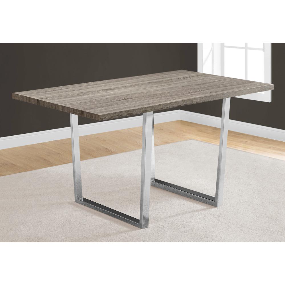 Dining Table, 60 Rectangular, Kitchen, Dining Room, Brown Laminate