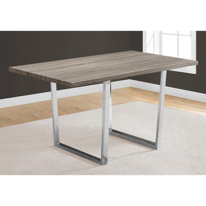 Dining Table, 60 Rectangular, Kitchen, Dining Room, Brown Laminate