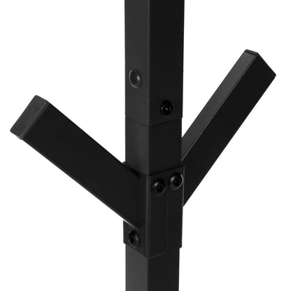 Coat Rack, Hall Tree, Free Standing, 8 Hooks, Entryway, 70H, Bedroom, Black