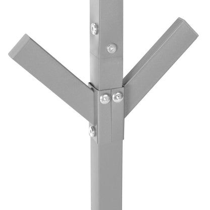 Coat Rack, Hall Tree, Free Standing, 8 Hooks, Entryway, 70H, Bedroom, Grey