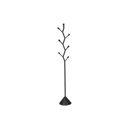 Coat Rack, Hall Tree, 8 Hooks, 72""H, Black Metal