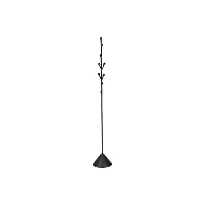 Coat Rack, Hall Tree, 8 Hooks, 72""H, Black Metal